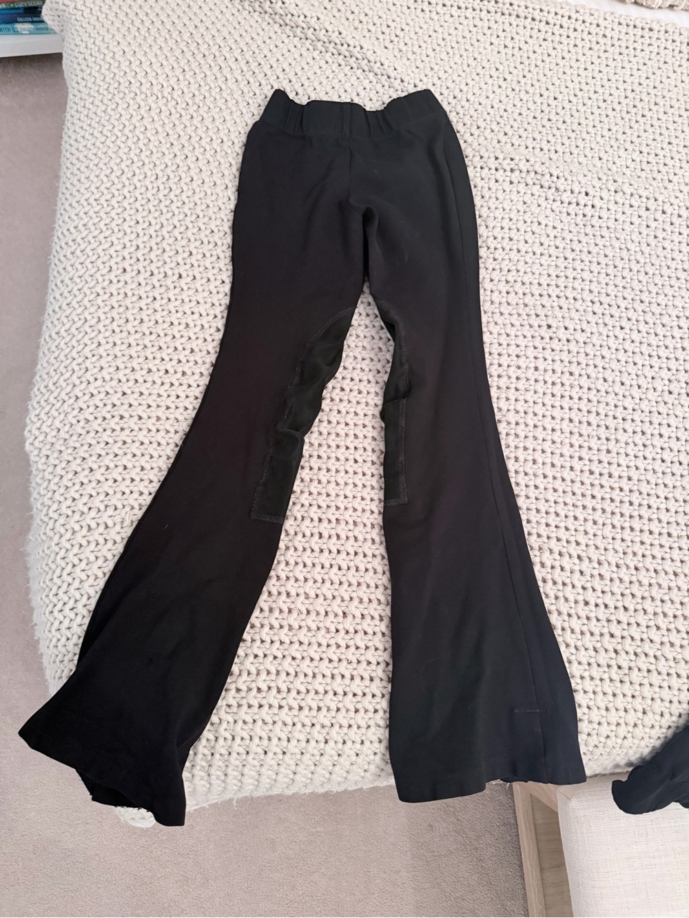 Kids Medium - My Trainer’s Closet Black Stretch Flare Riding Jods